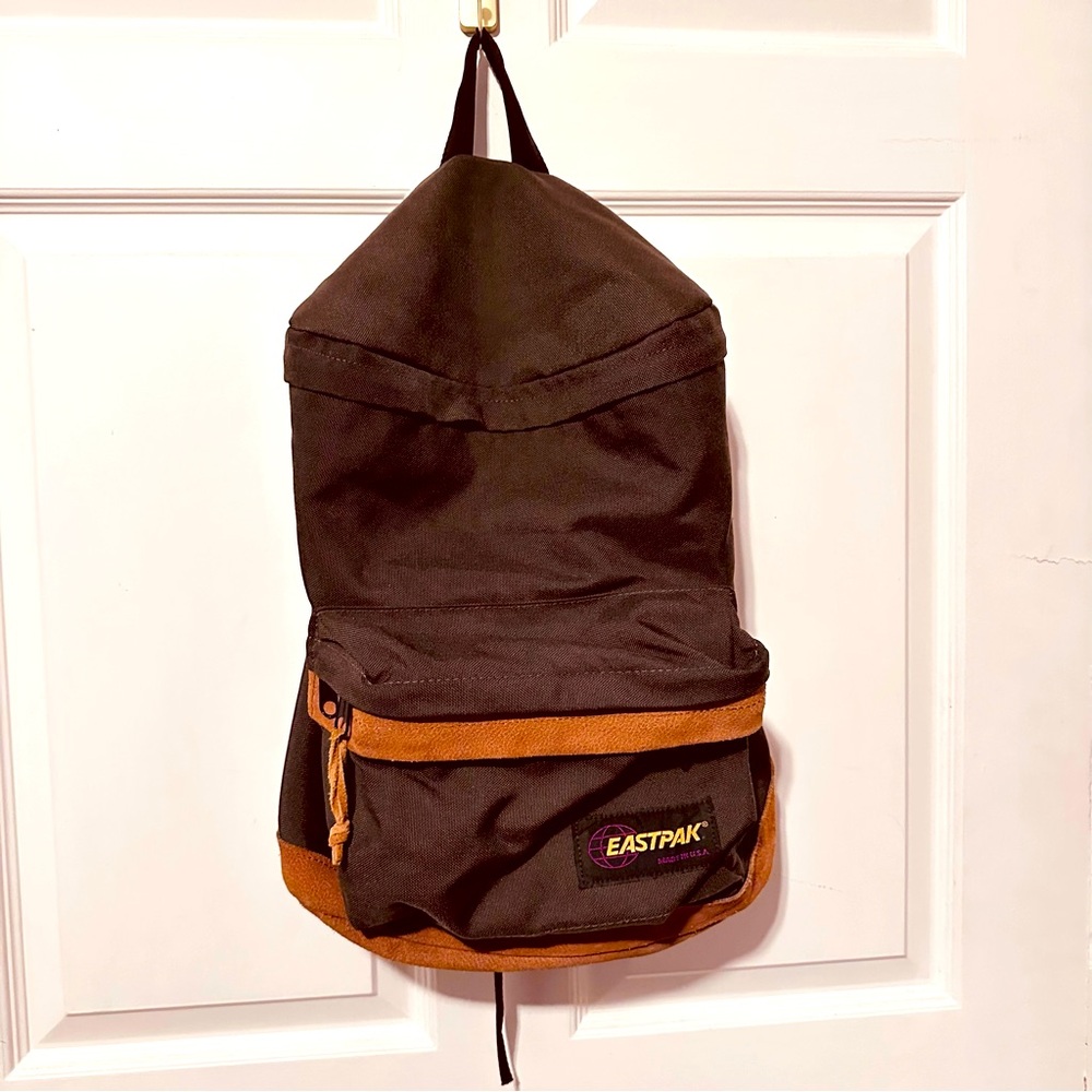 Eastpack | Backpack | Eastpack Backpack Olive Green with Brown Suede